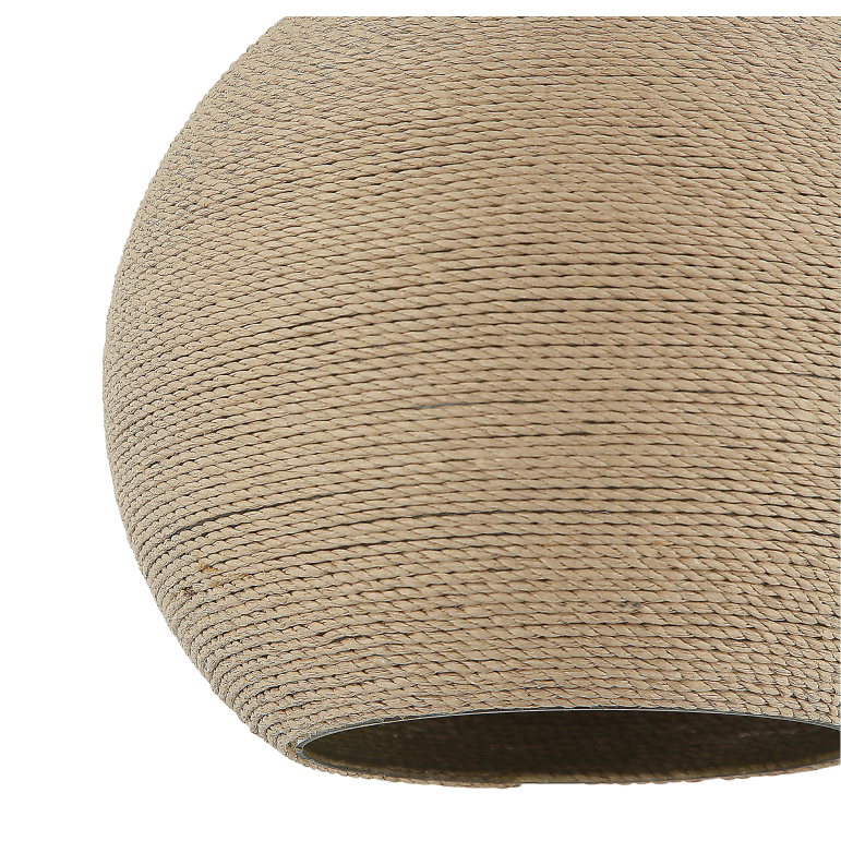 Deze bruine plafondlamp uit de Carpi-serie heeft een charmante uitstraling.