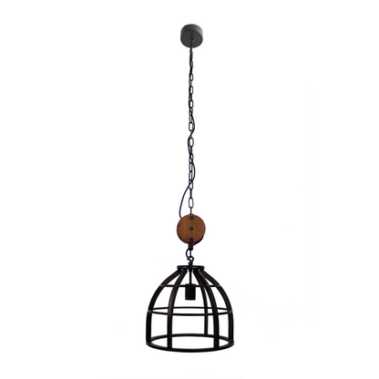 De zwarte Aperto hanglamp heeft een elegant design met een speelse uitstraling. Perfect voor een moderne sfeer in huis.