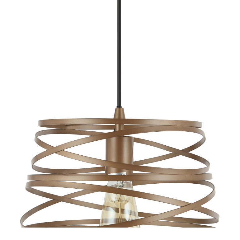 De gouden Asti hanglamp valt op met zijn moderne design. Perfect voor een chique sfeer in uw eet- of woonkamer.
