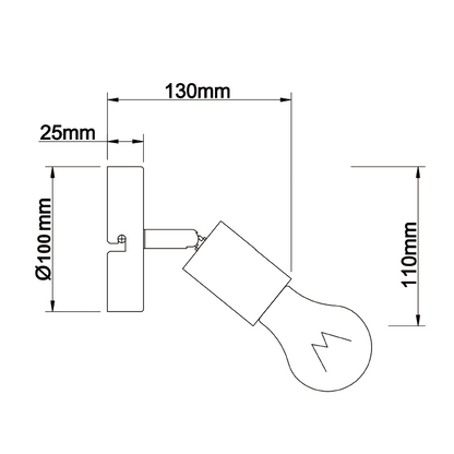 De zwarte wandlamp uit de Basic serie voegt een industriële flair toe. Perfect voor een eigentijds interieur.