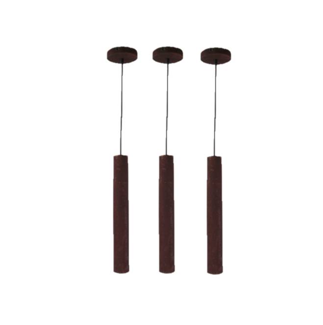 De Chericoni Tubo hanglamp in rustkleur voegt een warme, industriële charme toe aan je interieur.
