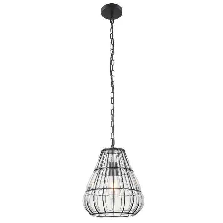 Detail van de witte Venezia hanglamp met landelijke uitstraling.