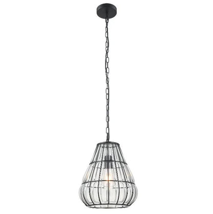 Detail van de witte Venezia hanglamp met landelijke uitstraling.