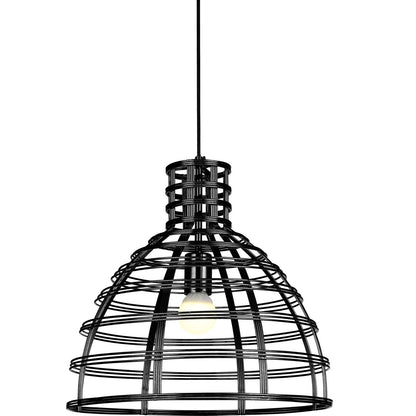 De zwarte hanglamp Filo geeft een industriële flair aan je interieur. Perfect voor boven de eettafel of in de woonkamer.