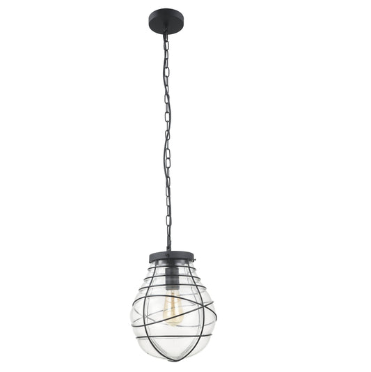 De zwart metalen hanglamp Venezia Tre voegt een landelijke charme toe aan jouw interieur. Perfect voor boven de eettafel.