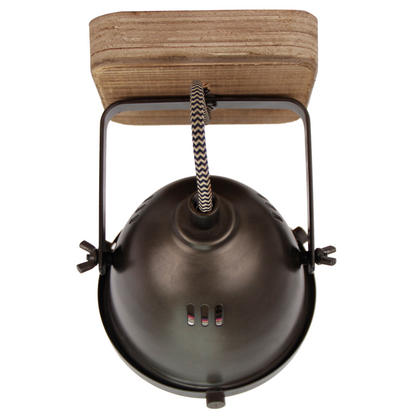 Deze zwarte plafondlamp Bella voegt een industriële flair toe aan je ruimte.