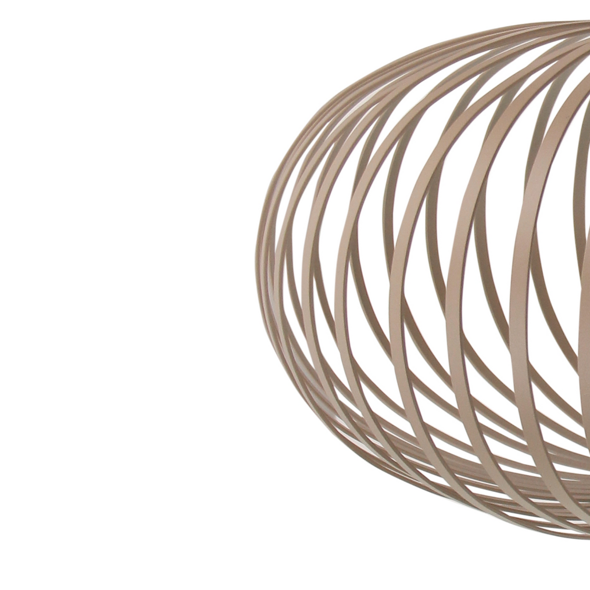 Zandkleurige Curvato plafondlamp met een Japandi design. Deze lamp brengt een serene sfeer in elke ruimte.