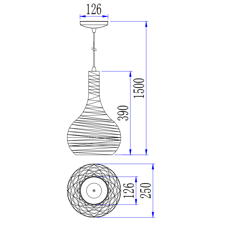 De Filo Sottile hanglamp in zwart heeft een verfijnd ontwerp. Perfect voor een moderne touch boven de eettafel.