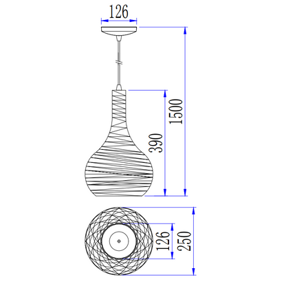 De Filo Sottile hanglamp in zwart heeft een verfijnd ontwerp. Perfect voor een moderne touch boven de eettafel.