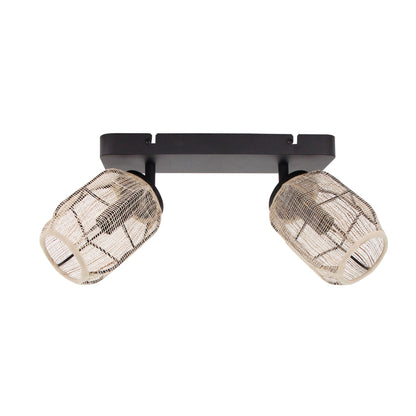 De bruine plafondlamp Nature Jute voegt een warme, landelijke sfeer toe aan je interieur. Perfect voor een gezellig plafond!