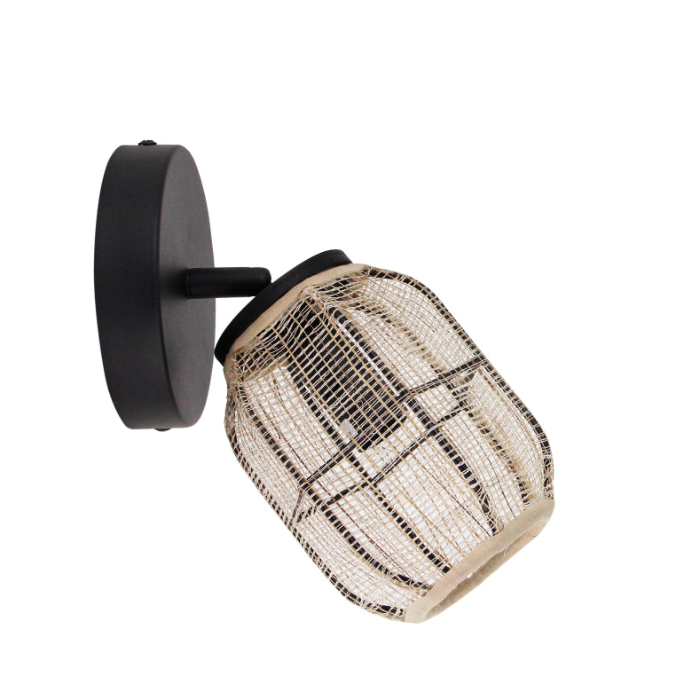 De Nature Jute plafondlamp in bruin brengt een warme, landelijke sfeer in je interieur. Perfect voor gezellige ruimtes.