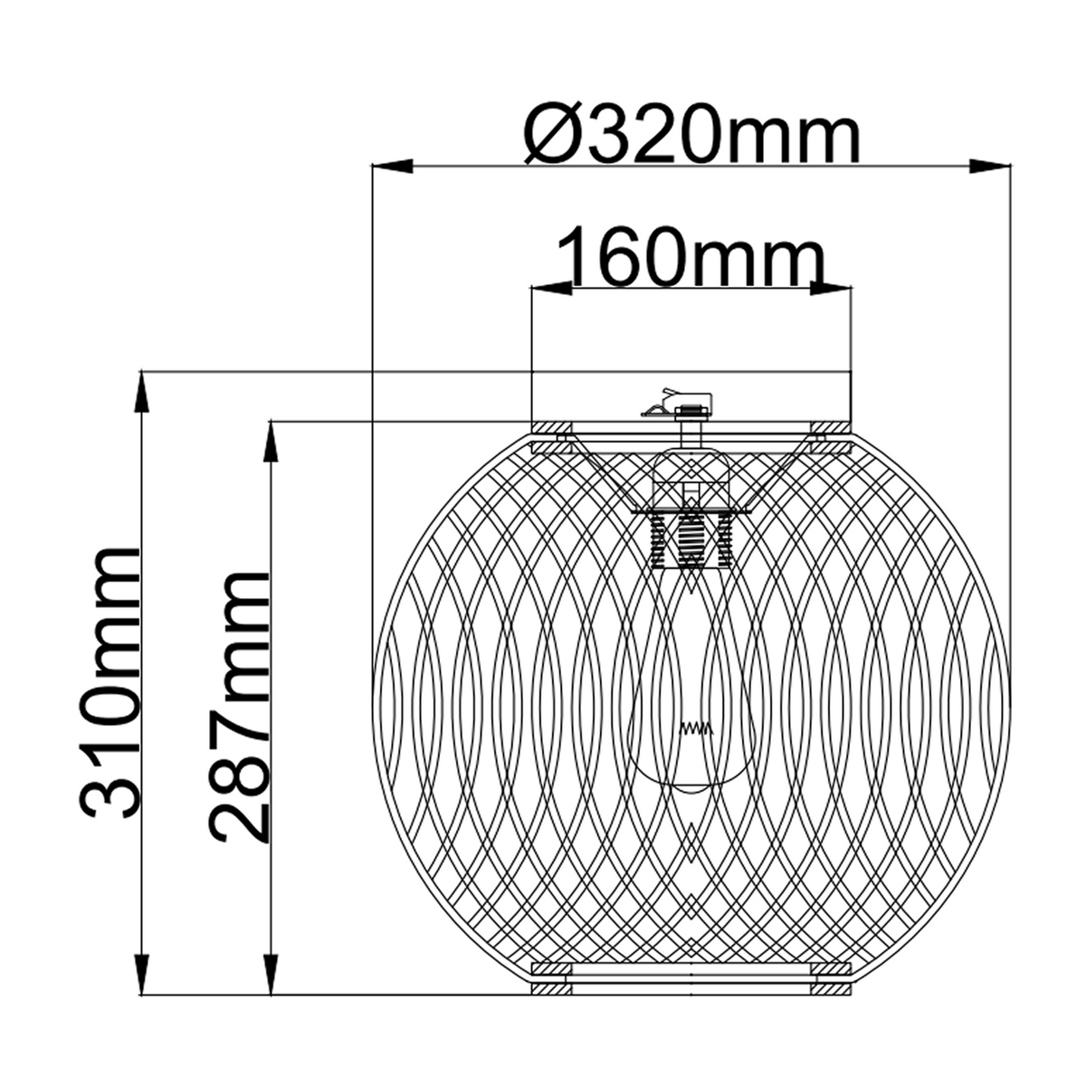 Deze bruine plafondlamp in bamboe geeft een warme, landelijke uitstraling aan je interieur.