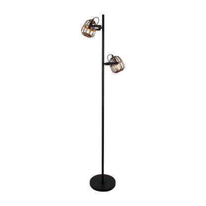 De bruine Nature Trapeze vloerlamp voegt een warme, landelijke sfeer toe aan uw interieur. Perfect voor een knusse leeshoek.