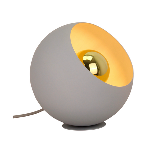 Illuminate your space with the modern blue Occhio table lamp. Its sleek design adds a pop of color and style.
