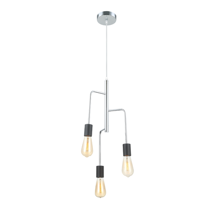 Deze zwarte retro hanglamp voegt een modern accent toe aan je interieur.