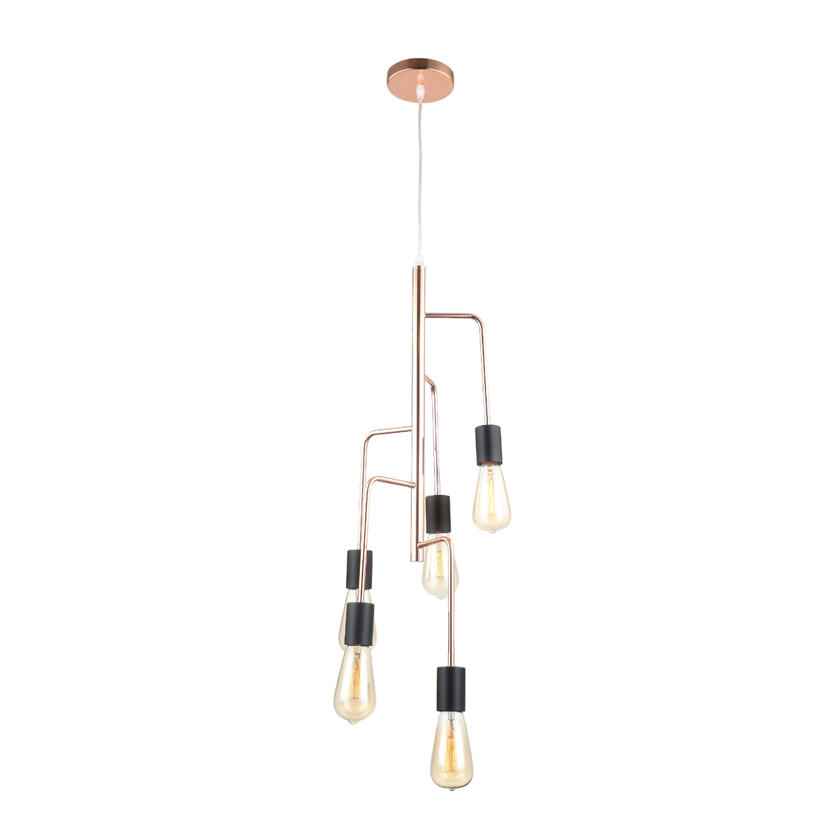 Bronskleurige hanglamp uit de Retro serie voor een moderne touch. Perfect voor sfeervolle verlichting boven de eettafel.
