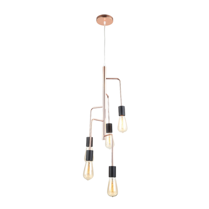 Bronskleurige hanglamp uit de Retro serie voor een moderne touch. Perfect voor sfeervolle verlichting boven de eettafel.