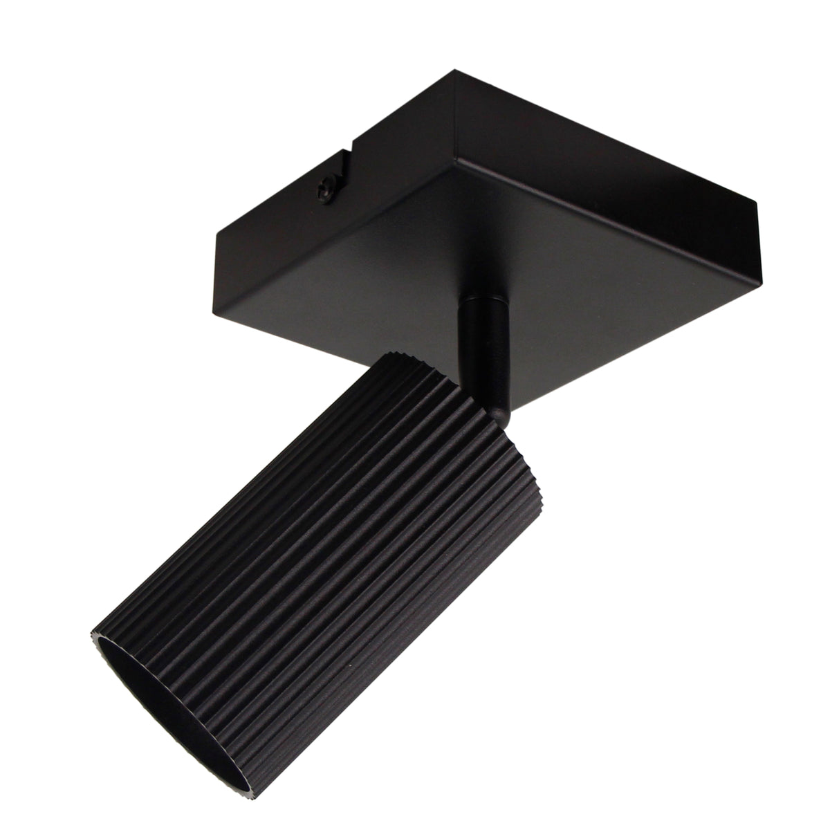 De zwarte Rigo plafondlamp van metaal geeft een moderne uitstraling aan elk interieur. Perfect voor sfeervolle ruimtes.