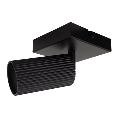 De Rigo plafondlamp in zwart met een industriële uitstraling. Perfect voor het creëren van een moderne sfeer in elke kamer.