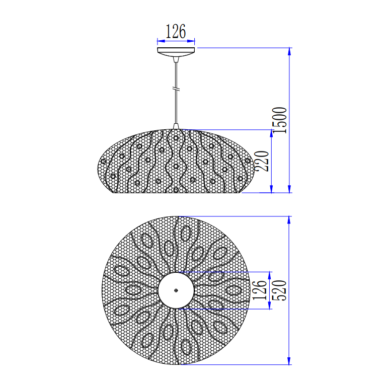 Bijzondere zwart metalen hanglamp Rolo met een ruime diameter. Creëert een sfeervolle ambiance boven elke eettafel.