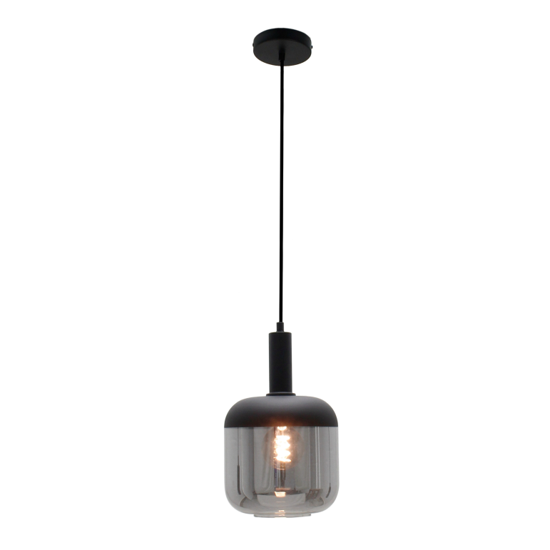 Zwart hanglamp Specchio opaco met een eigentijdse uitstraling. Perfect voor sfeervolle verlichting boven de eettafel.
