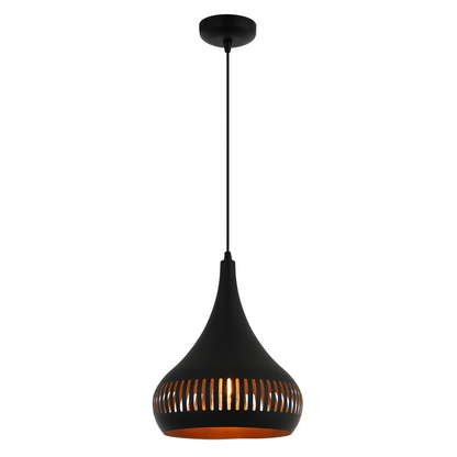 Illuminate your space with the Strisce pendant light in sleek black. Its industrial design adds a bold touch to any room.