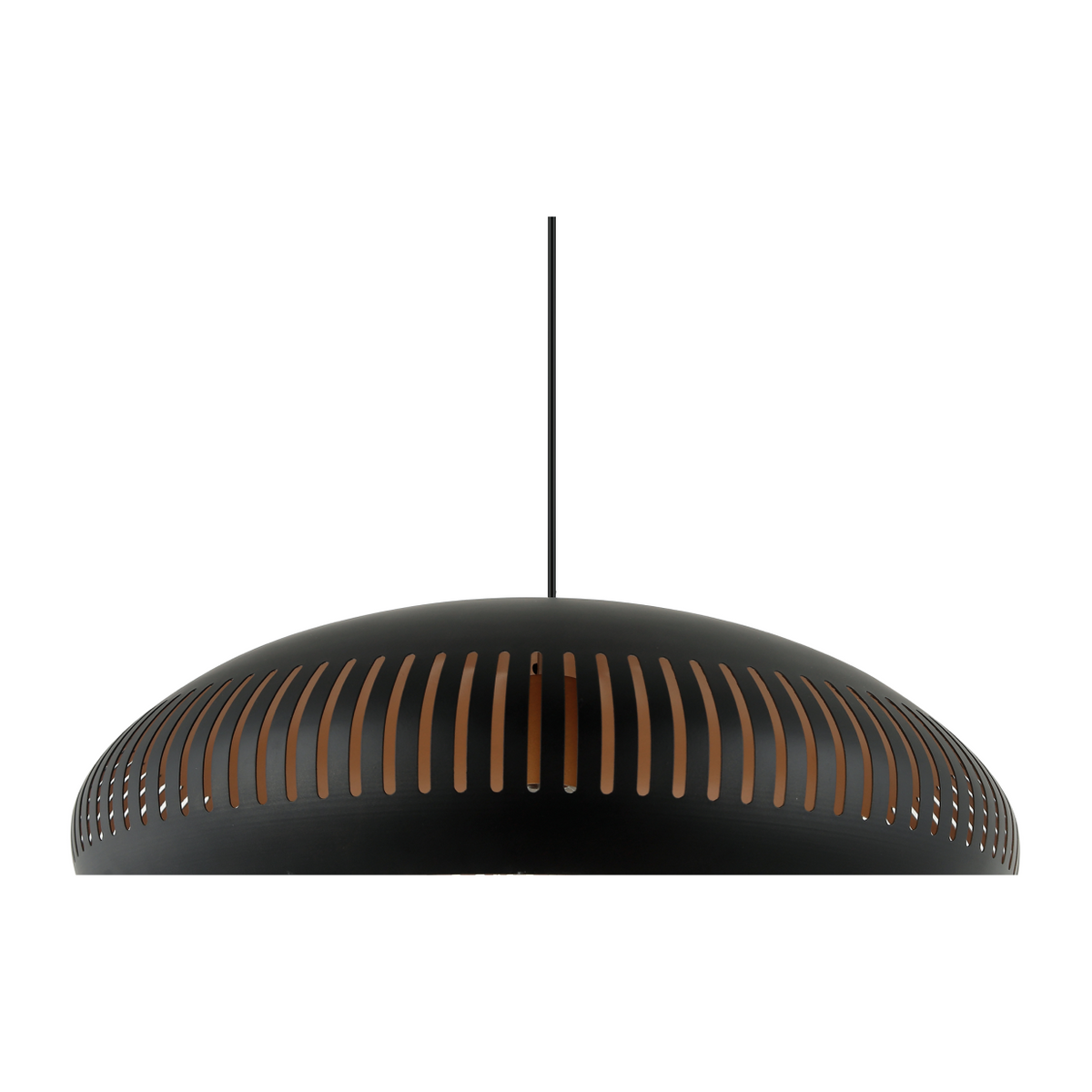 De zwarte Strisce hanglamp voegt een industrieel accent toe aan jouw interieur. Perfect voor boven de eettafel of zithoek.