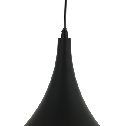 Illuminate your space with the Strisce pendant light in sleek black metal. Its industrial charm adds character to any room.