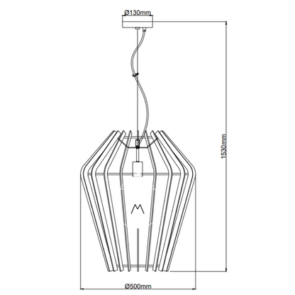 De zwarte Tavola hanglamp met moderne uitstraling voegt een eigentijdse touch toe aan jouw interieur.