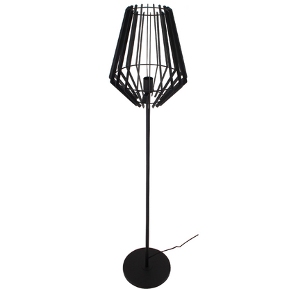 Bij deze detailfoto van de zwarte Tavola vloerlamp zie je het strakke, moderne design. Perfect voor een eigentijdse sfeer.