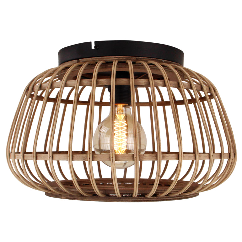 De bruine Nature Trapeze plafondlamp voegt een warme, landelijke sfeer toe aan je interieur. Perfect voor elke ruimte.