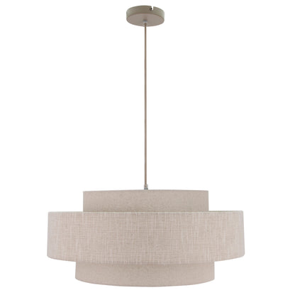 De Trilo hanglamp in beige voegt een vleugje Japandi-stijl toe aan je interieur. Perfect voor een rustige, harmonieuze sfeer.