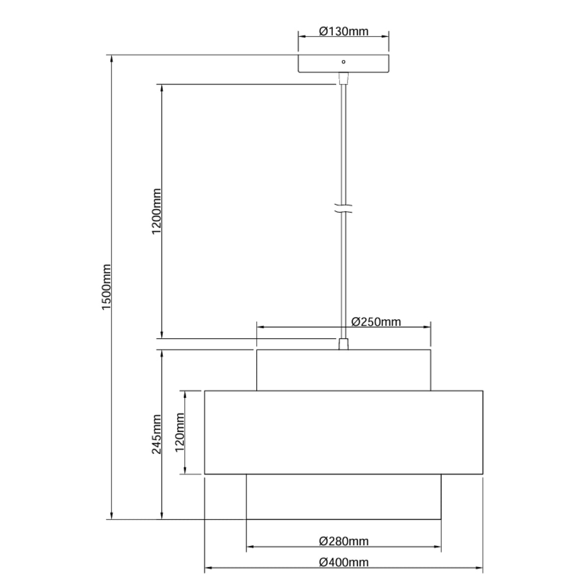 De Trilo hanglamp in beige voegt een warme Japandi-sfeer toe.
