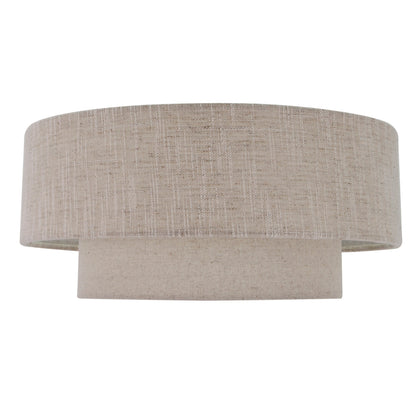 Beige plafondlamp Trilo met een warm, Japandi design. Creëert een serene sfeer in je interieur.