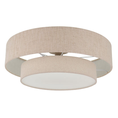 De beige Trilo plafondlamp brengt warmte in jouw ruimte. Een perfecte combinatie van Japandi-stijl en functionaliteit.