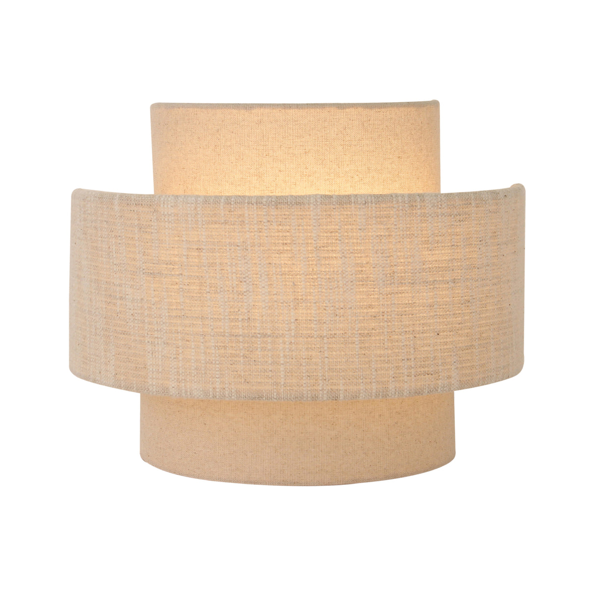 Minimalistische wandlamp Trilo in beige, perfect voor een Japandi-interieur. Laat een warme sfeer in je ruimte ontstaan.