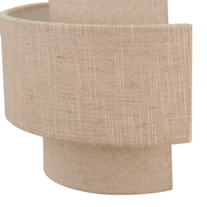 De beige Trilo wandlamp brengt een warme, natuurlijke sfeer in je interieur. Perfect voor een Japandi-stijl inrichting.
