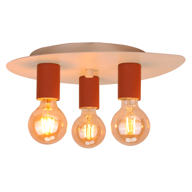 Deze opvallende rode plafondlamp voegt een speelse touch toe aan elke kamer. Perfect voor een levendige sfeer!