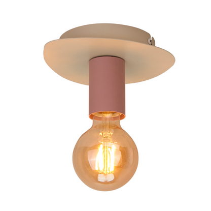 Deze roze plafondlamp uit de Colorato-serie voegt een speelse touch toe aan je interieur. Perfect voor een kinderkamer.