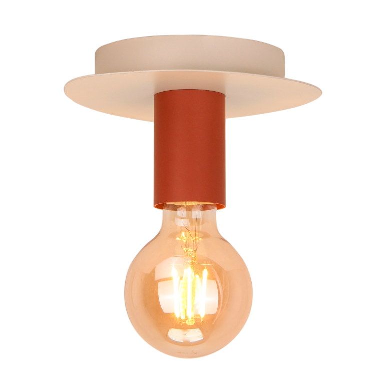 Deze roze plafondlamp uit de Colorato serie voegt een speelse touch toe aan je interieur. Perfect voor een vrolijke sfeer.
