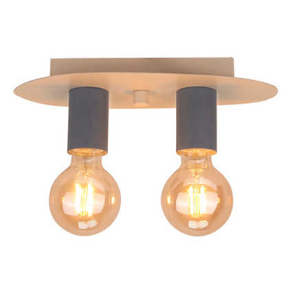 Strakke zwarte plafondlamp Colorato met een modern ontwerp. Perfect voor een eigentijdse sfeer in elke kamer.