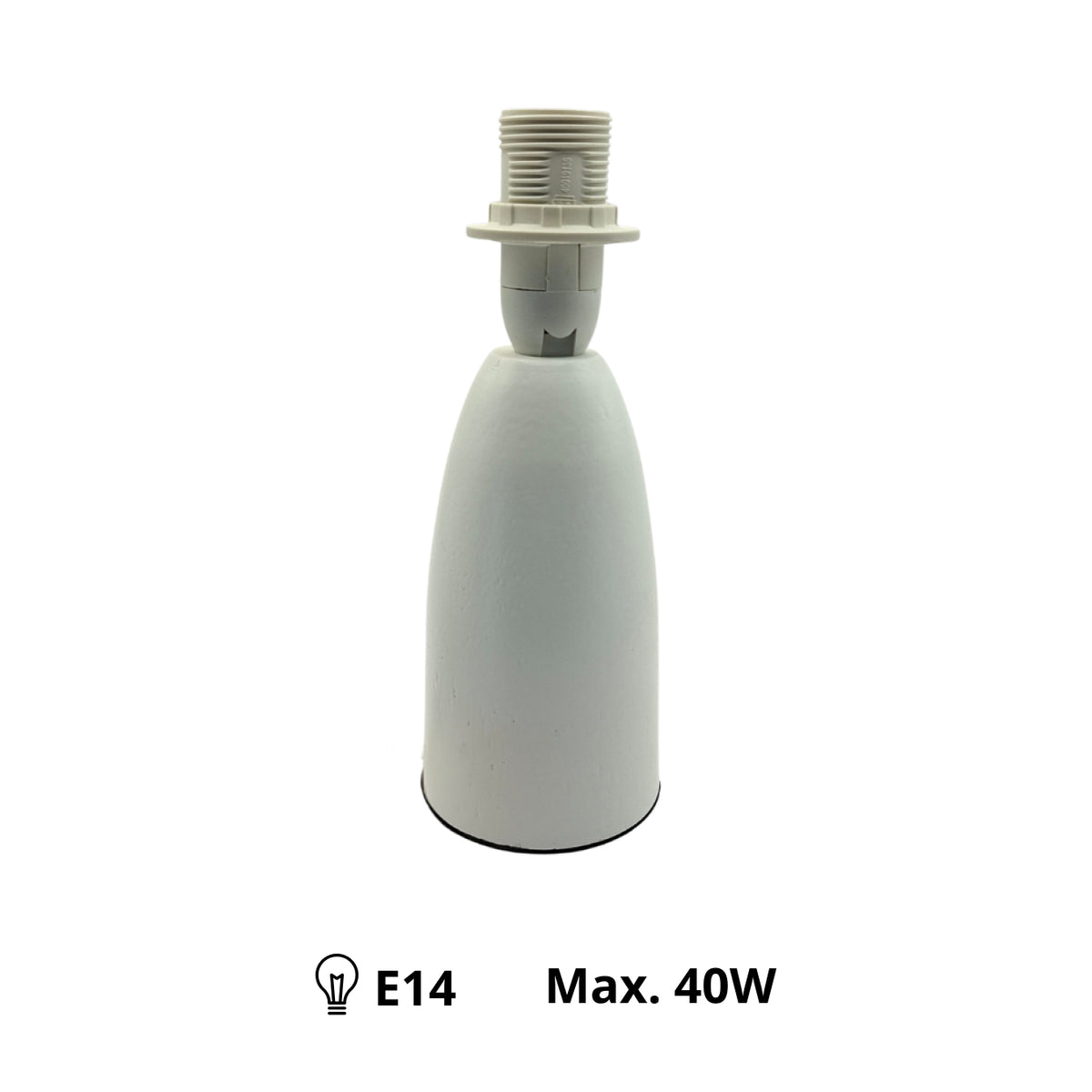 Deze witte lampenvoet van de Comico-serie voegt een Scandinavische touch toe aan je interieur. Perfect voor elke ruimte.