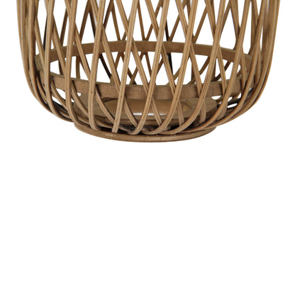 Bijzondere detailfoto van de bruine Nature Diagonaal hanglamp. Deze landelijke lamp voegt warmte en charme toe aan je interieur.