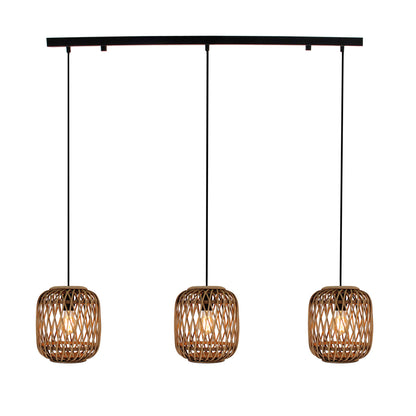 De bruine Nature Diagonaal hanglamp brengt een warme, landelijke sfeer in je interieur.