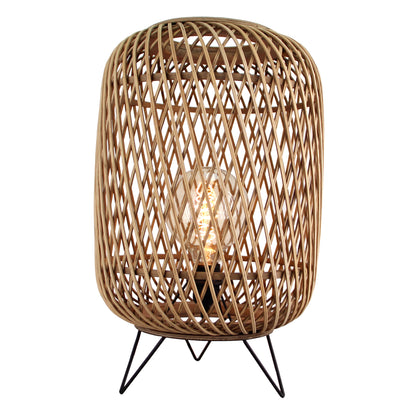 De Nature Diagonaal tafellamp in beige geeft een warme, landelijke uitstraling. Perfect voor een gezellige sfeer in uw woonkamer.