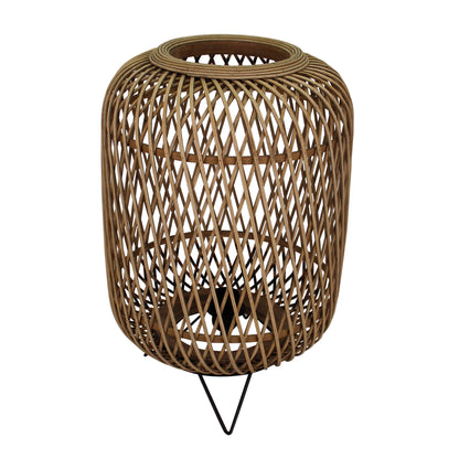 Een gedetailleerde weergave van de beige Nature Diagonaal tafellamp. Perfect voor een warme, landelijke sfeer in uw interieur.