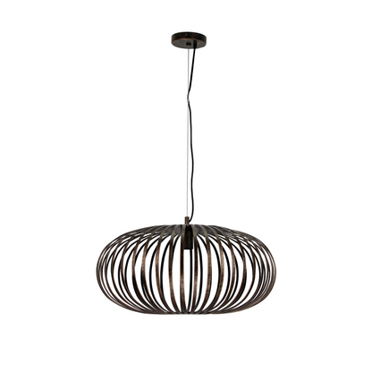 De bronzen Curvato hanglamp geeft een industriële uitstraling. Perfect voor een sfeervolle dining of lounge ruimte.
