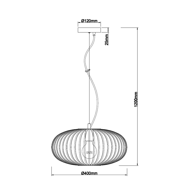 De zwarte Curvato hanglamp in detail: een industrieel ontwerp dat perfect in elke moderne ruimte past. Laat je inspireren!