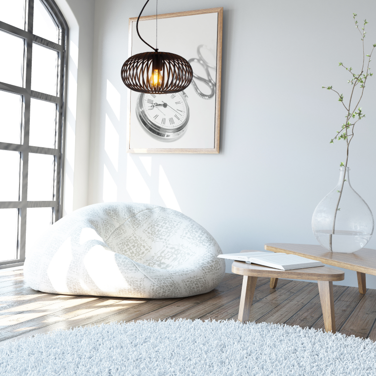 Deze zwarte hanglamp in industrieel design voegt karakter toe aan je interieur. Perfect voor boven een eettafel of bar.