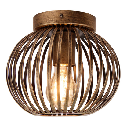 The Curvato ceiling light in bronze exudes industrial charm. Perfect for adding a touch of elegance to your space.